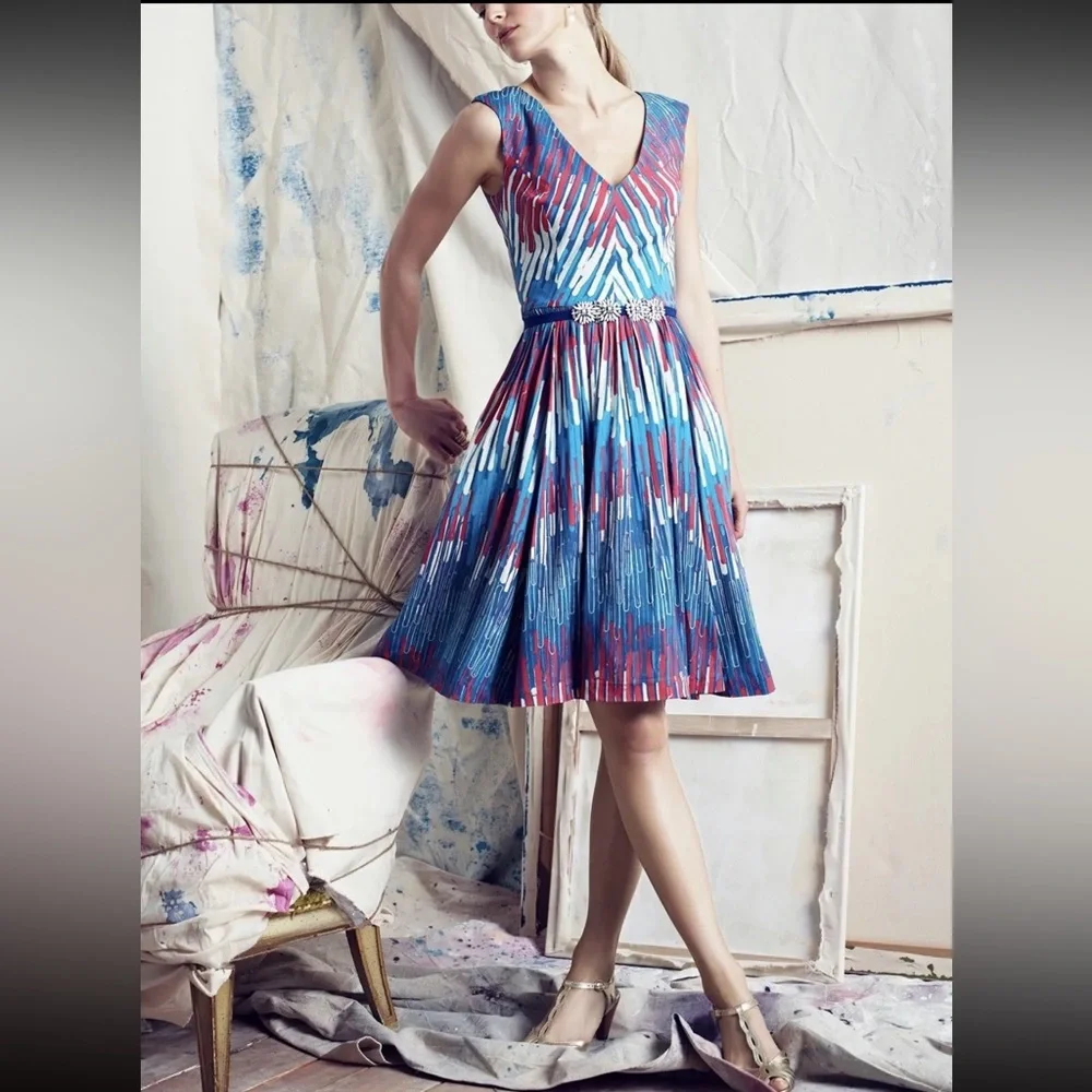🚨 sold 🚨 Anthropologie Tracy Reese Fireworks Dress xs